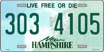 NH license plate 3034105
