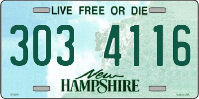 NH license plate 3034116