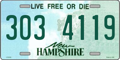 NH license plate 3034119