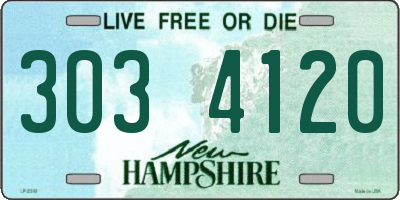 NH license plate 3034120