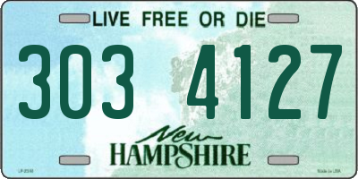 NH license plate 3034127