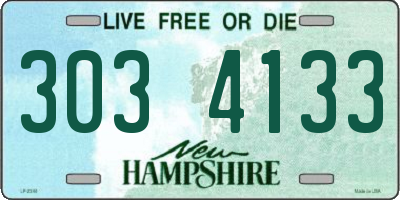 NH license plate 3034133