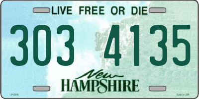 NH license plate 3034135