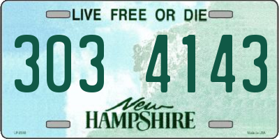 NH license plate 3034143
