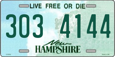 NH license plate 3034144