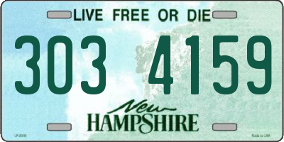 NH license plate 3034159