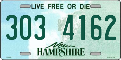 NH license plate 3034162