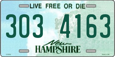 NH license plate 3034163