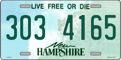 NH license plate 3034165