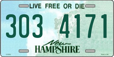 NH license plate 3034171