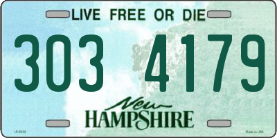 NH license plate 3034179