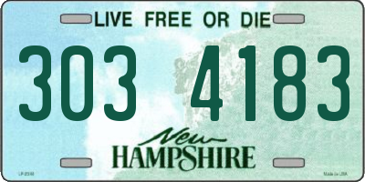 NH license plate 3034183