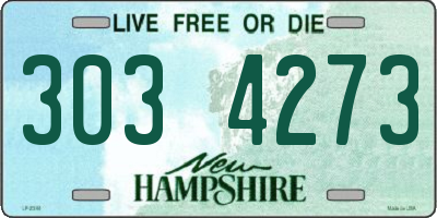NH license plate 3034273