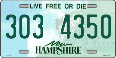 NH license plate 3034350