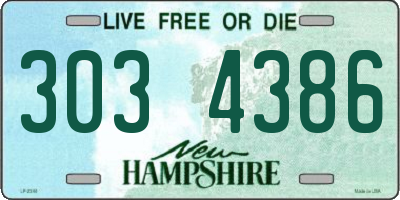 NH license plate 3034386