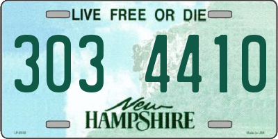 NH license plate 3034410