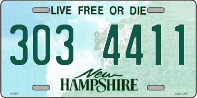NH license plate 3034411