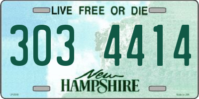 NH license plate 3034414