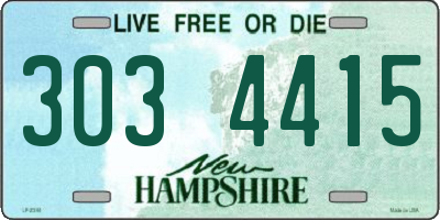 NH license plate 3034415
