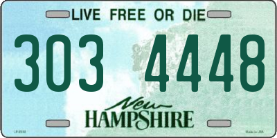 NH license plate 3034448