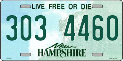 NH license plate 3034460