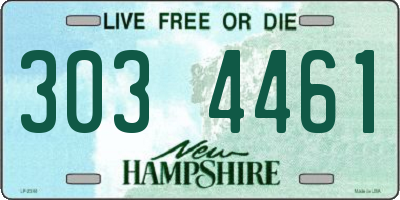 NH license plate 3034461