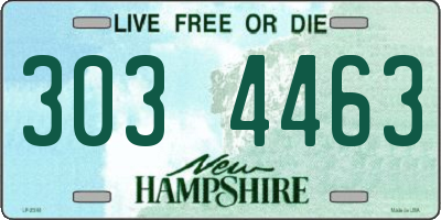 NH license plate 3034463