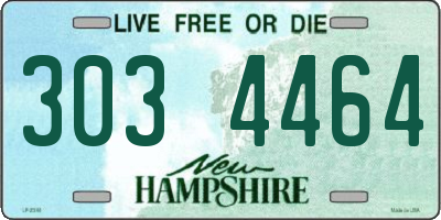 NH license plate 3034464