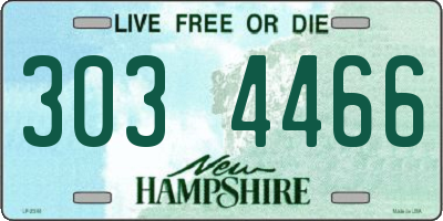 NH license plate 3034466