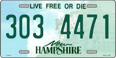 NH license plate 3034471