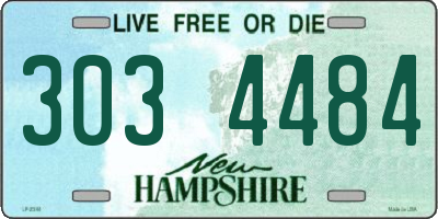 NH license plate 3034484