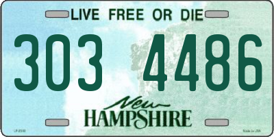 NH license plate 3034486