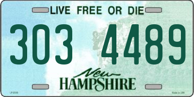 NH license plate 3034489