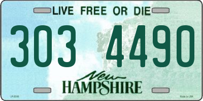 NH license plate 3034490