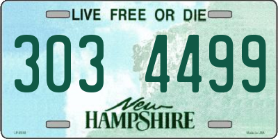 NH license plate 3034499