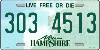 NH license plate 3034513