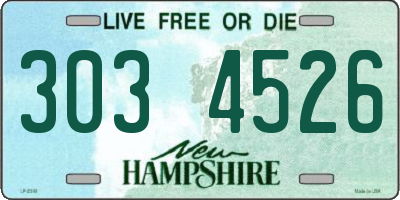 NH license plate 3034526