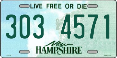 NH license plate 3034571