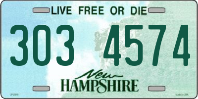 NH license plate 3034574