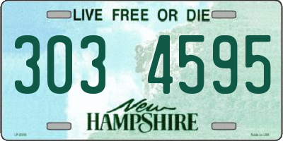 NH license plate 3034595