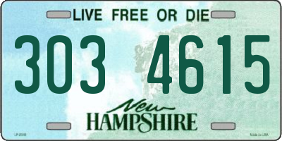 NH license plate 3034615