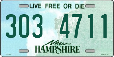 NH license plate 3034711