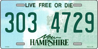 NH license plate 3034729