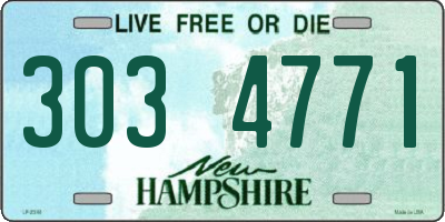 NH license plate 3034771