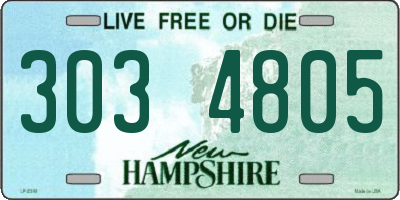 NH license plate 3034805
