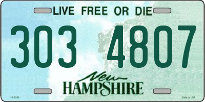 NH license plate 3034807