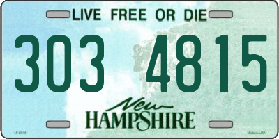 NH license plate 3034815