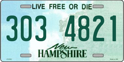NH license plate 3034821