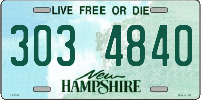 NH license plate 3034840