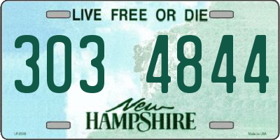 NH license plate 3034844